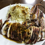 御食事処 スズキ - イカ焼、丸焼き大990円