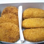 あしや竹園 - 竹園特製 コロッケ 118円、竹園特製 ミンチカツ 308円