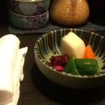 とんかつ やまいち - お新香