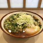 そばの神田 東一屋 - アサソバビンボー！　
      朝そば＋春菊天！　