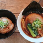 無垢 -zweite- Kofu - ミニ焼豚ごはんとしょうゆラーメン