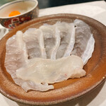 花邑 - 虎河豚の厚切りシャブシャブ