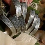 旬酔基じ - 本マグロ中トロ♬︎
      自家製〆鯖♬︎
      タコ(頭)♬︎