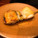 鳥田中 - 七谷赤地鶏のもも肉のねぎま