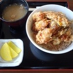 レストラン一頭 - ホッキ入り天丼（１０５０円）