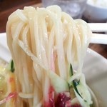 麺屋 一八 - 梅しそ鶏冷しらぁ麺（麺）