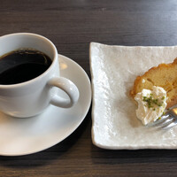真心庵 - 食後のデザートとコーヒー