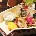 銀座 しのはら - 紅葉の器