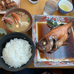 魚河岸 丸天 - ・金目鯛 1,400円(+定食セット 200円、蟹汁 +200円)