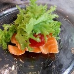 マンジャーレ - ランチ（サーモンの前菜）