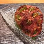 丸新 - ﾄﾞﾗｲﾄﾏﾄの陰には蒸し鮑