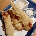 蕎麦屋 にこら - 穴子の天ぷら