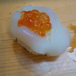 福寿司 - いかイクラ