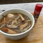 陣馬山頂　清水茶屋 - けんちん汁