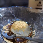厨 七代目松五郎 - 黒蜜きな粉の水わらび餅