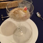 レストラン フィーネ - 帆立と松茸のジュレ