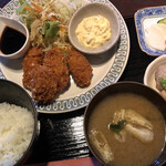 ハイカラヤ - カキフライ定食。
      900円。