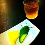 水舎 - 漬物と冷そば茶