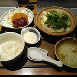 やよい軒 - とろろしょうが鍋定食