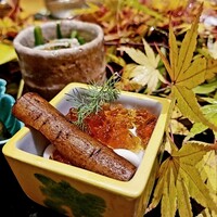 日本料理 幸庵 - 牛蒡に雲子　芹のお浸し