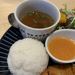 CutletCafe aoioto - 常陸小田米とスープ