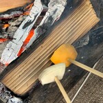 カフェピクニック - 柿とバナナも焼いてみた！笑
