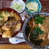 Shirakawa - 「ミニゆば天丼セット」＠1000＋「そば大盛り」＠150