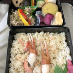 旅弁当 駅弁にぎわい - かにめし二段重