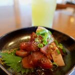 お食事処　燦 - ソーダかつを唐辛子醤油漬け　500円