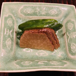 京天神 野口 - ■香の物
      ☆いぶりがっこ、胡瓜の漬け物。