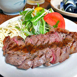 よし半 - 牛ランプステーキ