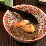 京天神 野口 - ☆牛スジカレー海老天添え
      