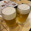 梅田丸岸 - 生ビールで乾杯^ ^