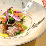 すし宮川  - 秋シャコの和え物