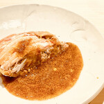 すし宮川  - 香箱蟹黒酢ジュレ