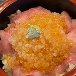 Minazushi - 岩魚親子丼アップ