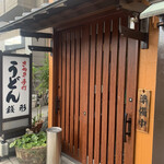 さぬき手打ちうどん 銭形 - 下町っぽいのに重厚感のある入口✨