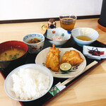 あおき屋食堂 - とりの天ぷらランチ 680円