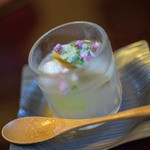 米倉 - 先付 （冬瓜、はも、アワビの葛煮）