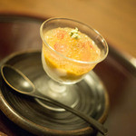 米倉 - 冷しもの 温度卵とウニ、冬瓜