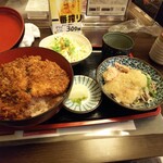 ほていや - ソースかつ丼
おろしそば
つけもの
サラダ(これ重要)

食べきりサイズ1000円そしてんまい！