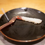 140818669 - 蟹刺：醤油をスポイトで垂らすと卵かけご飯の味に