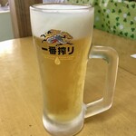 後藤蒲鉾店 - 「お酒セット」で選んだ生ビール。