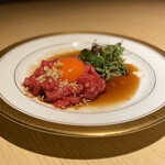 雪月花 たなかさとる - 雪月花ユッケ 三河満月卵