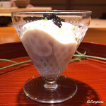 らん亭～ 美日庵 - ｷｬﾋﾞｱと白桃､梨､蕨の白和え