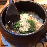 らん亭～ 美日庵 - 鱧の炊込みごはん 味変