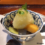 らん亭～ 美日庵 - フルーツみつ豆