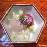 らん亭～ 美日庵 - 鱸と天然本鮪の造り