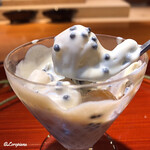 らん亭～ 美日庵 - ｷｬﾋﾞｱと白桃､梨､蕨の白和え