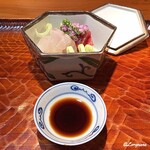 らん亭～ 美日庵 - 鱸と天然本鮪の造り